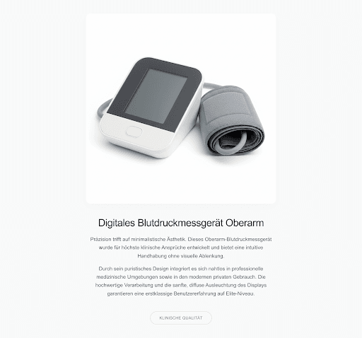 Blutdruckmessgerät Oberarm Digital — Praxisversion 3