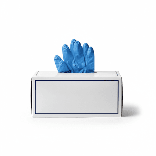 Nitril-Einmalhandschuhe puderfrei blau — 100er Box (M)