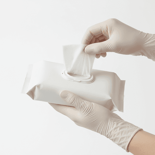 Desinfektionstücher Flowpack — 100 Tücher