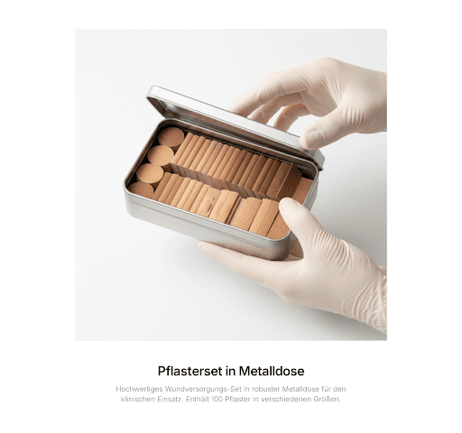 Pflasterset gemischte Größen — 100er Dose
